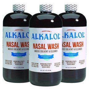 Alkalol Solution Oiginal Nasal Wash 3 Count -16 fl oz, 3개, 473ml