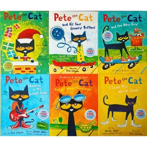 [영스텝북] 국내 피트더캣 픽쳐북 6권 세트 영어원서 Pete the Cat 음원제공