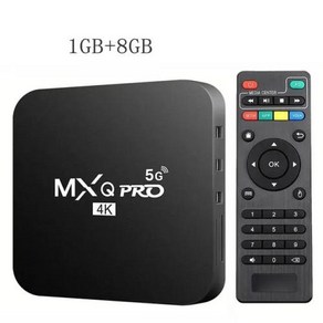 셋탑박스 글로벌 버전 2024 스마트 TV 박스 홈 시어터 셋톱 MXQ-PRO 4K HDR10 2.4GWIFI 넷플릭스 스트리밍 미디어 플레이어, 1) US - 8 GB stoage memoy