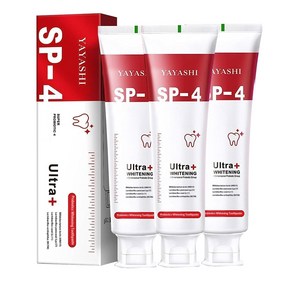 Sp-4 치약 Sp-4 프로바이오틱 미백 치약 신선한 입김 치약 브라이트닝 & 얼룩제거 치약, 3개, 120ml