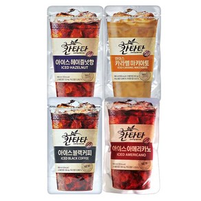 롯데칠성음료 칸타타 아이스 파우치 4가지맛 모음 230ml, 40개