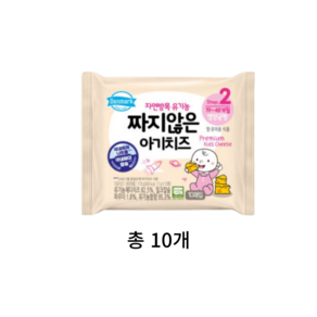 덴마크 자연방목 유기농 짜지않은 아기치즈 2단계, 170g, 10개