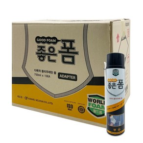 함일셀레나 우레탄폼 국산 좋은폼 노즐타입 750ml 1BOX (일회용)