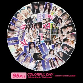 [슈어마켓] 아이브(IVE) 도무송 스티커_비공굿 굿즈, 07. 2025 시즌그리팅