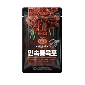 통 육포, 1개, 100g