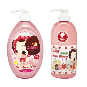 뚱 베이비 대용량 샴푸 750ml + 린스 500ml, 1개