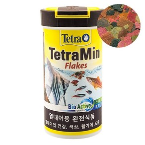 즐거운물생활 물멍몰과함께 테트라 민 250ml 플레이크사료 부상성사료 사료, 1개