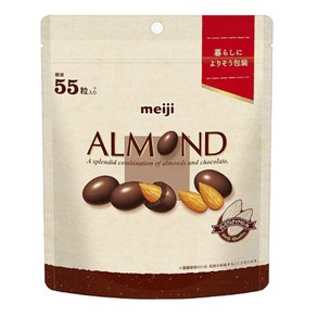 일본 메이지 Meiji 아몬드 초콜릿 231g 대용량 파우치팩, 1개