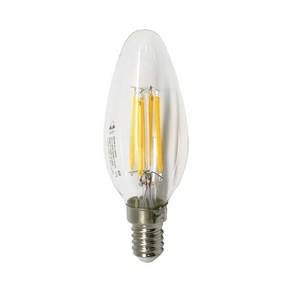 일광 LED 촛대구 5.5W 전구색 C35 E14 E17 디밍 램프 장식용 조광기가능 노란빛 무드조명 샹들리에 미니램프 소형전구 꼬마전구 프레임촛대구대체, 1개