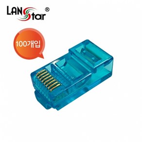 LANsta RJ-45 CAT.5E UTP 모듈러 콘넥터 LSN-CAT5E-UTP50BL, 블루, 1개