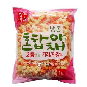 황보마을 냉동혼합야채2종(중국산) 카레.짜장용 1kg, 1개