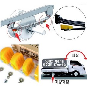 포터 1톤 승차감용 소프트 판스프링용 보조 우레탄 스프링 (전기차 / 1.2톤 불가), 1개