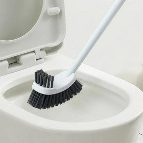 땡스오더 변기 밀착 틈새 강력한 얼룩제거 욕실 화장실 바닥 청소솔 청소 브러쉬, 퍼플, 1개