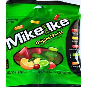 Mike and Ike Oiginal Fuits 3.5oz bag 마이크앤아이크 오리지널 후르츠 3.5온스 가방, 1개, 99g