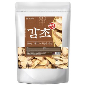 건강중심 국산 말린 감초 500g 건조 한방재료