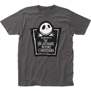 ROCKPANDA Jack Skellington Logo Nightmae Befoe Chistmas 반팔티