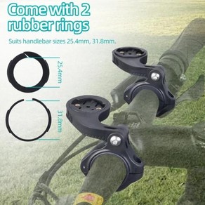 자전거 프론트 마운트 가스켓 핸들 바 와셔 링 가민 게이지 스탠드 고무 4 개 31.8mm 25.4mm, 01 CHINA, 한개옵션2
