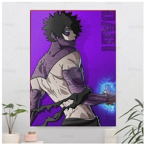 노 브랜드 My Heo Academia Anime Nodic Wall At Canvas 포스터 그림 Hd 인쇄 모듈 형 현대 거실 홈 장식, no fame