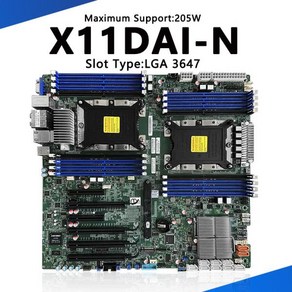 기가바이트 컴퓨터 메인보드X11DAI-N 마더보드 워크스테이션 서버 C621 LGA-3647 DDR4 Xeon 확장 가능 프, 01 냉각, 1개