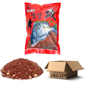 감성돔 전용 집어제 명장 1Box(12ea) 순수 천연 100% 원투력 집어력 극대화