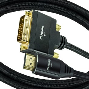 리체비티 하이퀄리티 4K HDMI to DVI 케이블 HDMI2.0 DVI-D DualLink