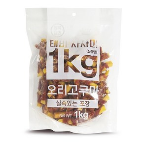 테비사사미 오리고구마 1kg 강아지 간식 대용량 1kg