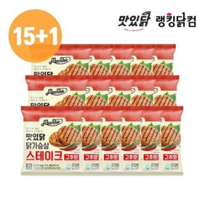 [랭킹닭컴] 맛있닭 닭가슴살 스테이크 고추 100g 15+1팩, 단품