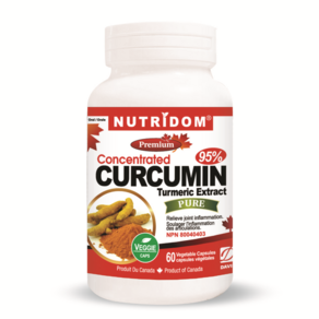 뉴트리돔 캐나다 터메릭 커큐민 강황 추출 심황 CURCUMIN Tumeic 400mg 베지, 60정, 1개