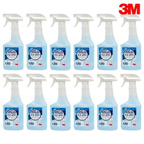 3M 프로 글라스 740ml 유리 거울 세정 분무기 자동차 창문 스프레이 클리너, 12개