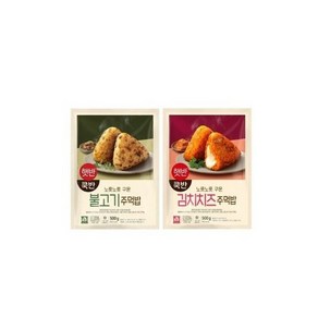 비비고 주먹밥 (김치치즈볶음밥 x2개 + 불고기 x2개), 4개, 500g