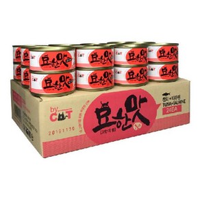 바이캣오션 고양이 캔 묘한맛 참치 타우린 1Box(80g x 24개)