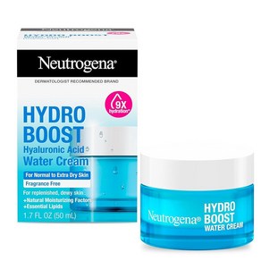 뉴트로지나 Neutogena Hydo Boost 워터 크림 페이스 모이스처라이저 히알루론산 함유 72시간 수분 공급 500ml(1.7액량 온스) 및 하이드로 부스트 하이드, 뉴트로지나 Neutogena Hydo Boost 워, 2개