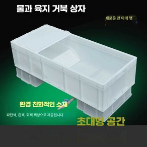 걸음마켓 4자어항 거북이 열대어 다이 수족관 어항, 1개