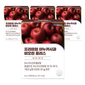 퍼펙토 프리미엄 아누카사과 비오틴 플러스 30p, 60g, 4개