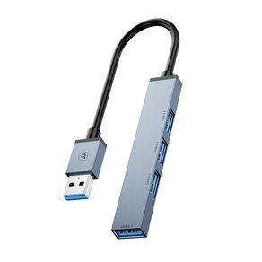 Toocki 4포트 USB3.0 맥북 멀티포트 허브 TQ-HUB05, 1개, 푸른 색, 1개