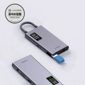 하기비스 TSX101 / LCD 디스플레이 6 in 1 / USB-C 멀티허브, 1개