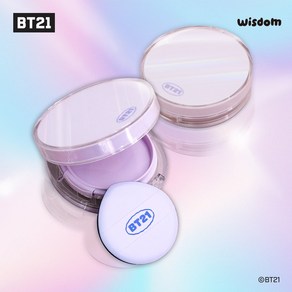 BT21 스킨 핏 커버 쿠션 모든 피부타입 미백 주름개선 자외선차단 SPF50+ PA++++