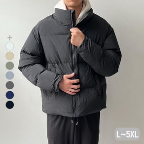 남자 빅사이즈 오버핏 볼륨 숏패딩 점퍼/L~5XL