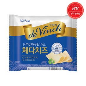 [남양] 드빈치 자연방목 : 체다 슬라이스 (60매/90매), 255g, 6개