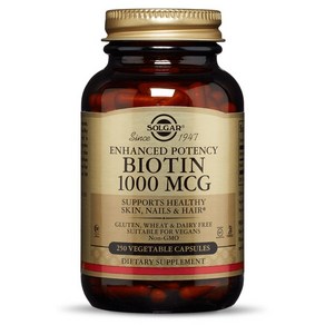 솔가 비오틴 1000mcg 베지터블 캡슐, 250정, 1개