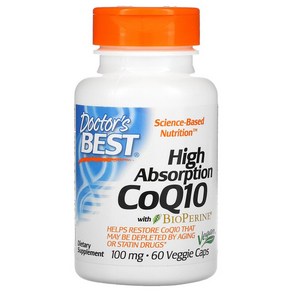 닥터스 베스트 코큐텐 CoQ10 바이오페린 함유 100mg 60베지캡슐, 1개, 60정