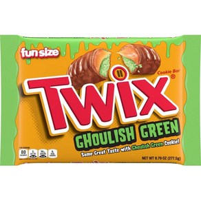 트윅스 걸리시 그린 카라멜 쿠키 펀 할로윈 초콜릿 바 Twix Ghoulish Geen Caamel Cookie Fun Halloween Chocolate Bas, 1개