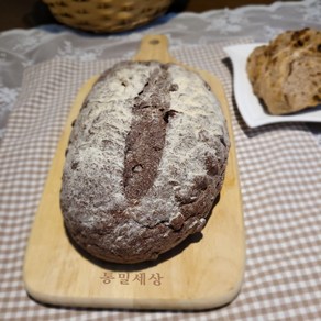 [당일 구운 신선한 빵을 오후에 발송합니다!] 통밀빵 통곡물빵 천연발효 운동빵 통밀 깜빠뉴 식사대용 설탕 무첨가 뽕나무 열매 오디캄파뉴, 420g, 1개