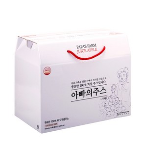 [연두팜] 아빠의주스 사과즙 40개입, 40개, 100ml