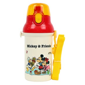 스케이터 원터치 물통, 미키앤프렌즈, 400ml, 1개