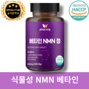 플러스영 식물성 NMN 베타인 브로콜리 추출 600mg, 1개, 60정