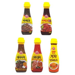 오뚜기 바베큐소스 데리야끼소스 와사비 겨자 칠리, 250g, 1개