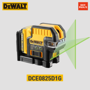 디월트 DEWALT 5포인트+크로스라인 그린 레이저 키트 10.8V (DCE0825D1G), 1개