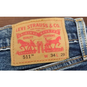 [Levi's] 511 Dak Wash Slim Fit Men's Denim Jeans size 34 x 29 PC 04511-5779