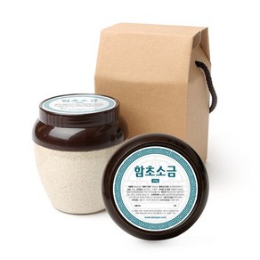 답례품 선물세트 천일염 함초가는 소금 450g, 1개